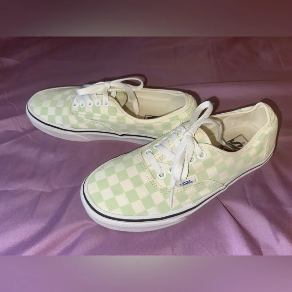 Vans Authentic Checkerboard Ambrosia Sneakers – Women’s Size 8 – EUC - Picture 6 of 11